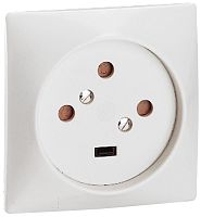 Розетка силовая Legrand 20A 3P+N 400В слоновая кость картинка 